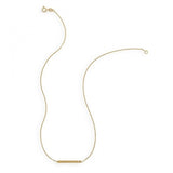 Bar Necklace Gold-plated on Sterling Silver with Cubic Zirconia Stones