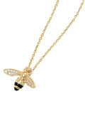 Honey Bee Necklace Gold-plated with Signity (TM) by Swarovski (R) Cubic Zirconia