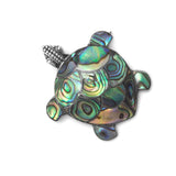 Paua Shell Turtle Sterling Silver Pin or Pendant