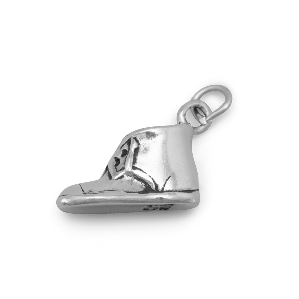 Baby Shoe Charm Sterling Silver, Made in the USA