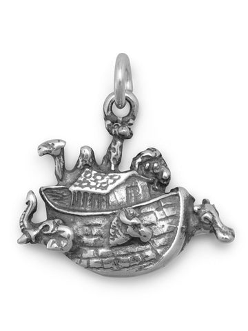 Noah's Ark Sterling Silver Charm