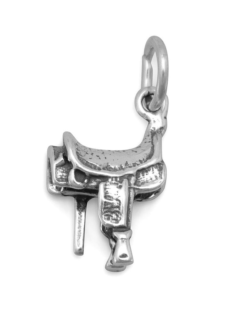 Saddle Charm Sterling Silver - Made in the USA