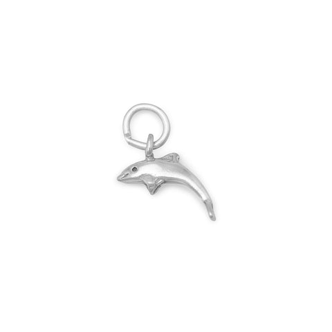 Small Dolphin Charm Sterling Silver, Made in the USA