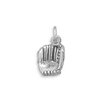 Baseball Mitt Charm Sterling Silver, Made in the USA