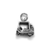 Golf Cart Charm in Sterling Silver, Made in the USA
