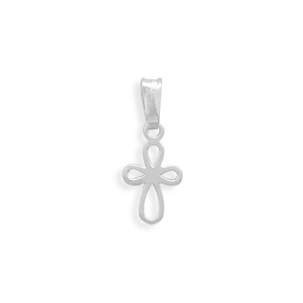 Extra Small Looped Cross Pendant, Pendant Only