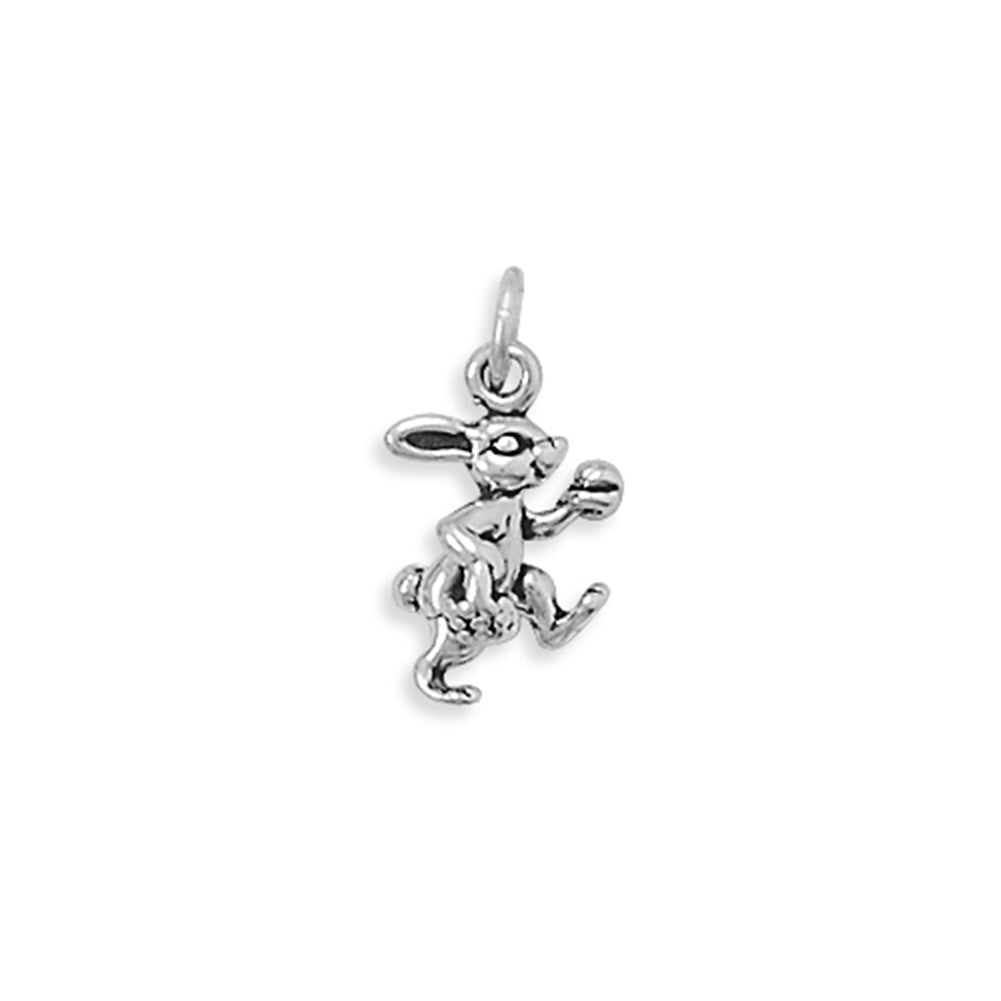 Bunny with Basket and Egg Easter Charm