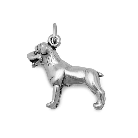 Dog Breed - Rottweiler Charm Sterling Silver, Made in the USA