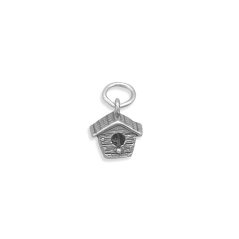 Birdhouse Charm Sterling Silver