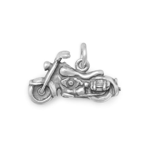 Motorcycle Sterling Silver Bike Charm