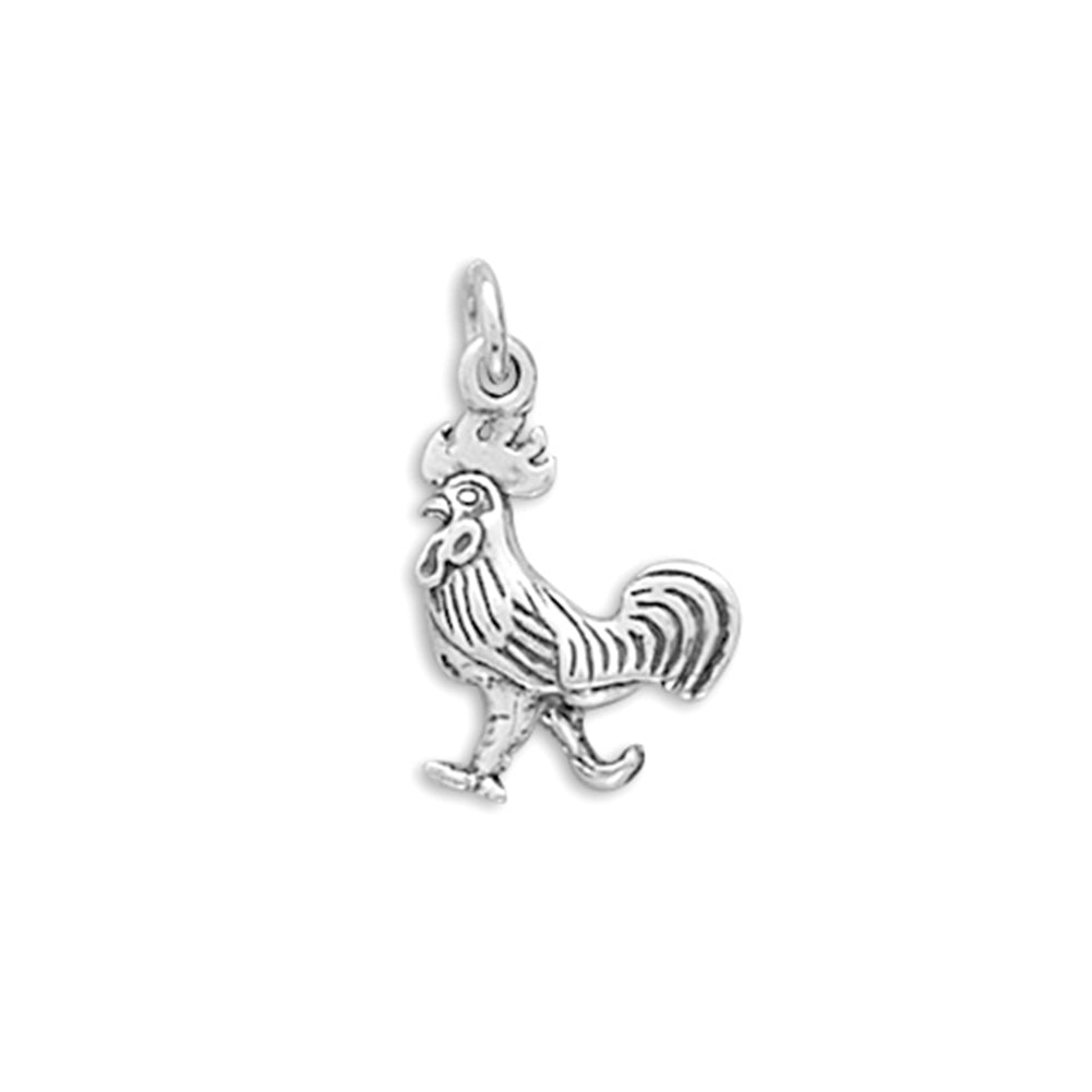 Rooster Cham Sterling Silver