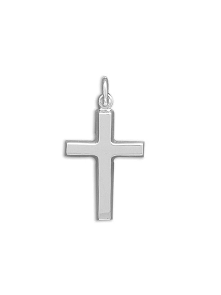 Polished Cross Pendant Sterling Silver
