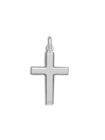 Polished Cross Pendant Sterling Silver