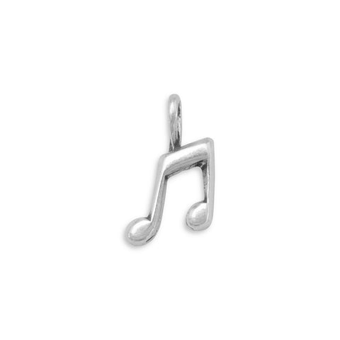 Music Notes Band Orchestra Musician Charm Sterling Silver, Made in the USA
