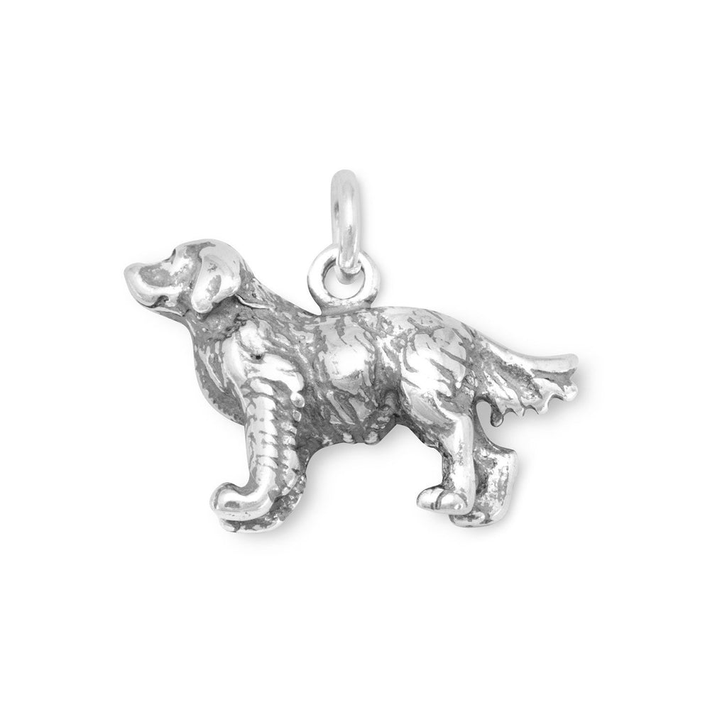 Dog Breed - Golden Retriever Charm Sterling Silver