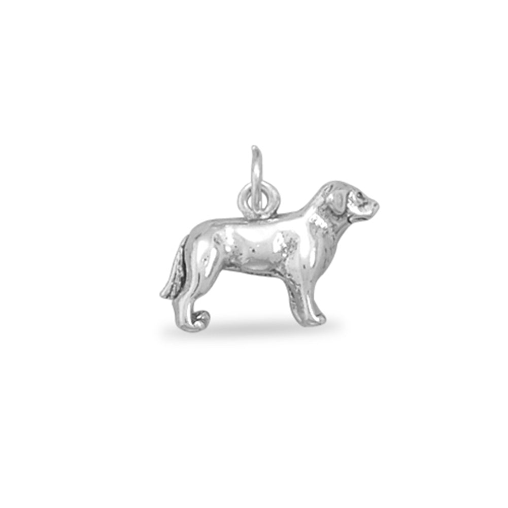 Dog Breed - Labrador Standing Charm Sterling Silver