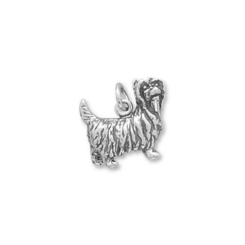 Dog Breed - Yorkshire Terrier Charm Sterling Silver