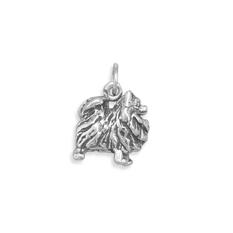 Dog Breed - Pomeranian Charm Sterling Silver