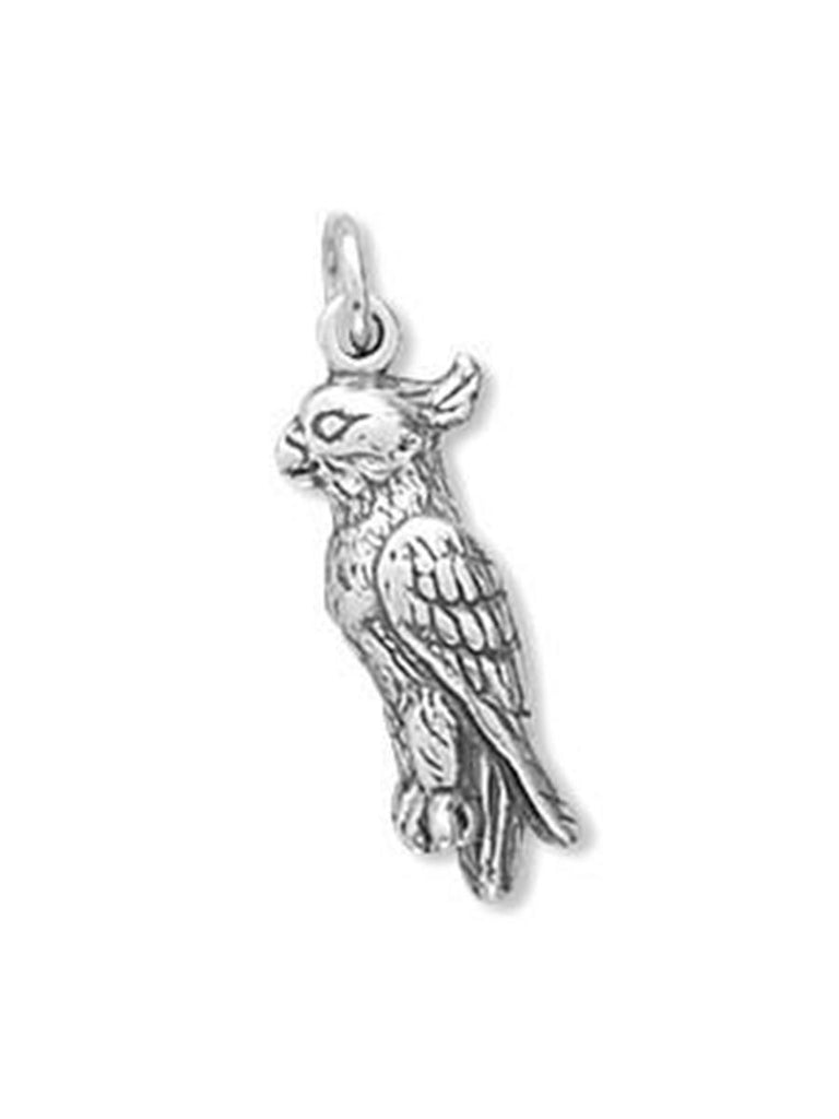 Cockatiel Charm Sterling Silver