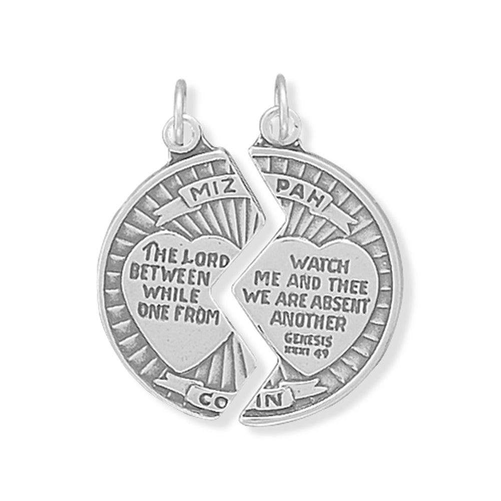 Mizpah Break Apart Coin Charm