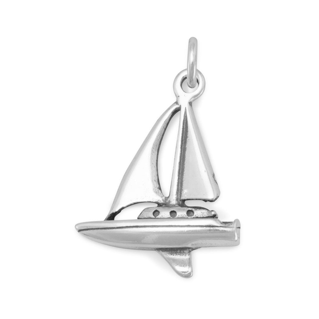 Sailboat Charm Water Sports Sterling Silver