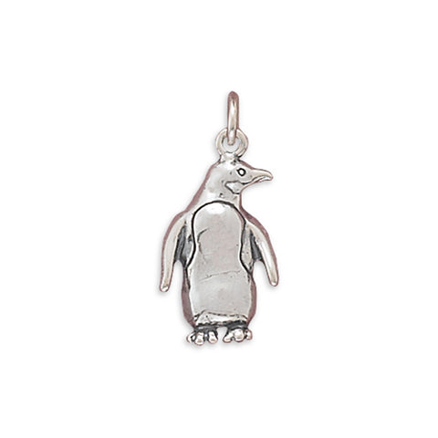 Penguin Charm Sterling Silver