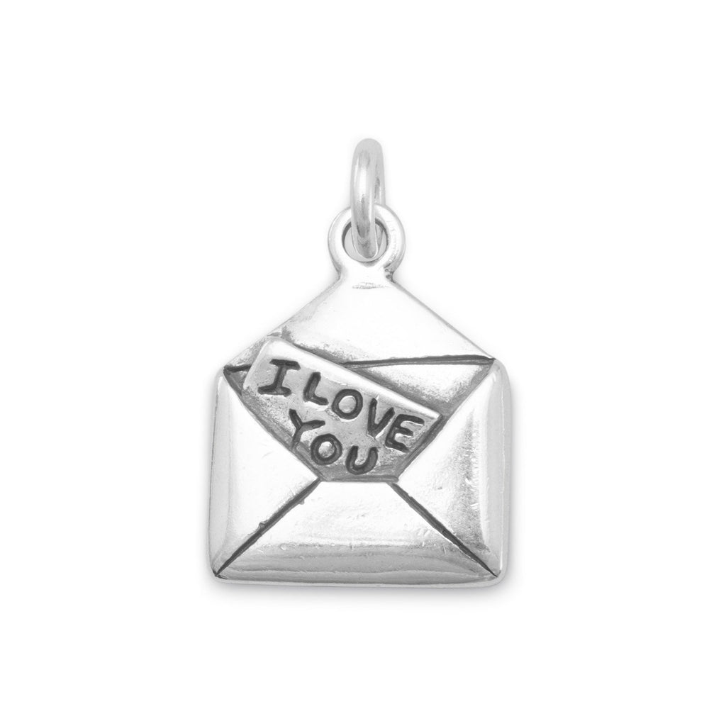 I Love You Letter Charm Sterling Silver