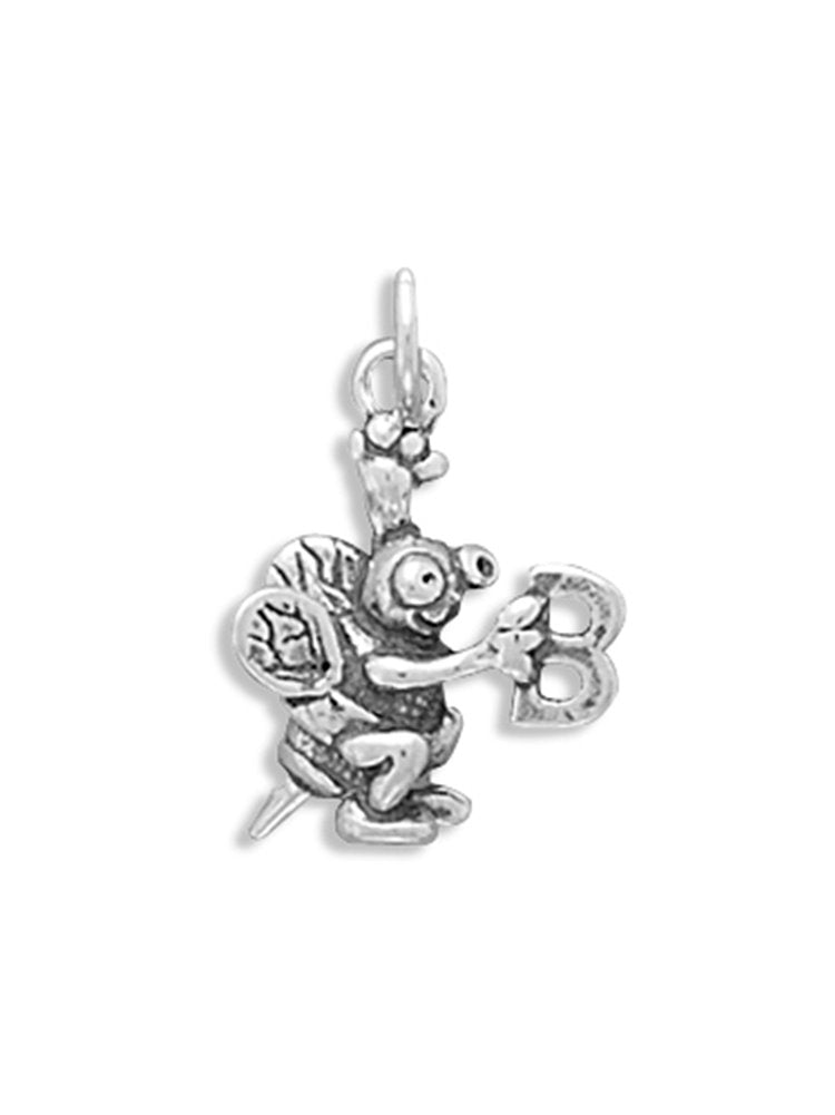 Spelling Bee Charm Sterling Silver - Made in the USA