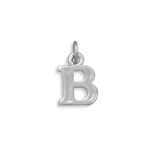 Greek Alphabet Letter Beta Charm Sterling Silver - Made in the USA