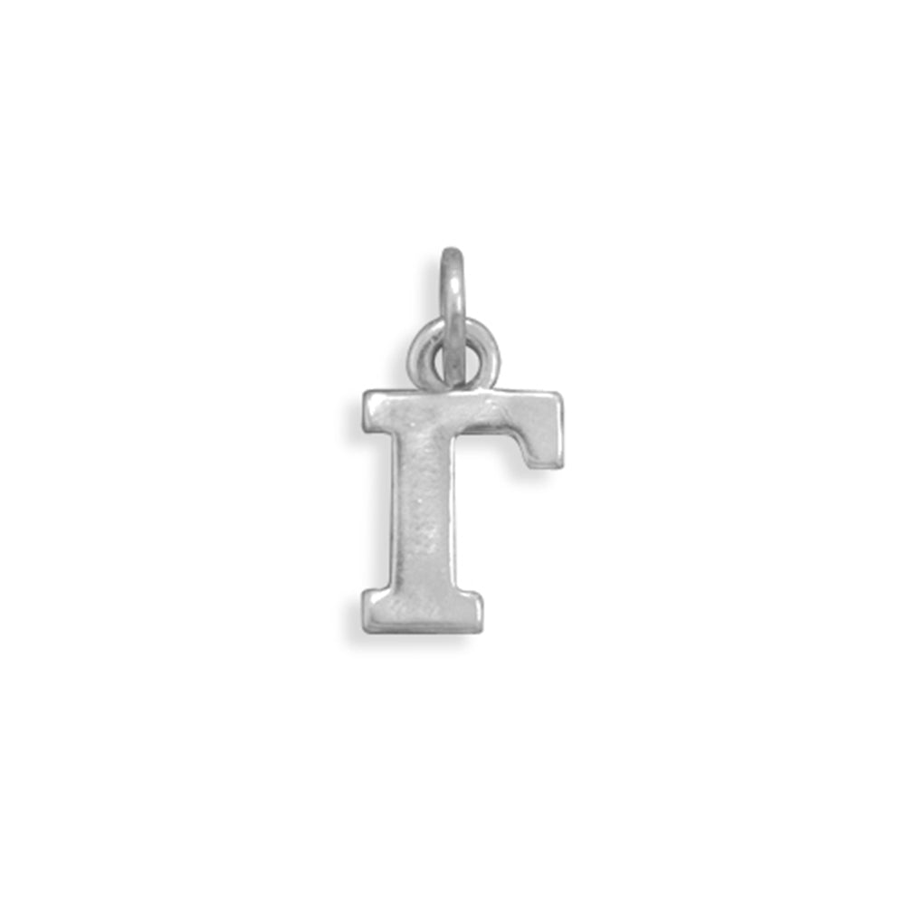 Greek Alphabet Letter - Gamma Charm Sterling Silver - Made in the USA