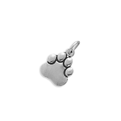 Paw Print Charm Sterling Silver - Made in the USA