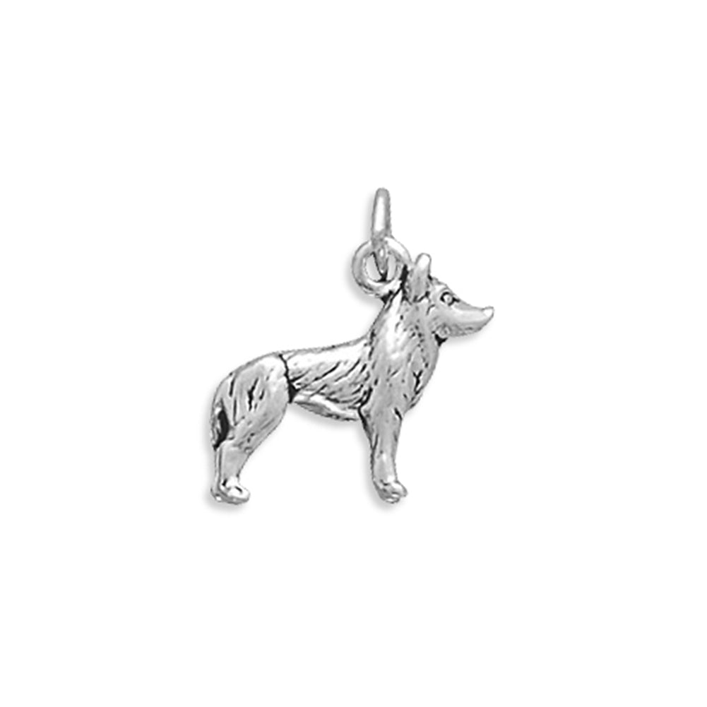 Dog Breed - Husky Charm Sterling Silver - Made in the USA