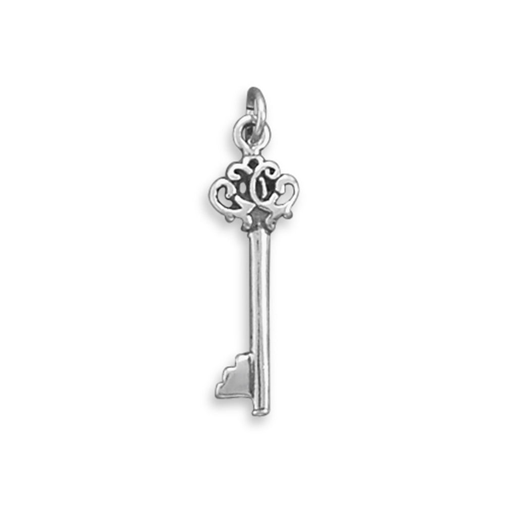 Key To My Heart Pendant Charm Sterling Silver