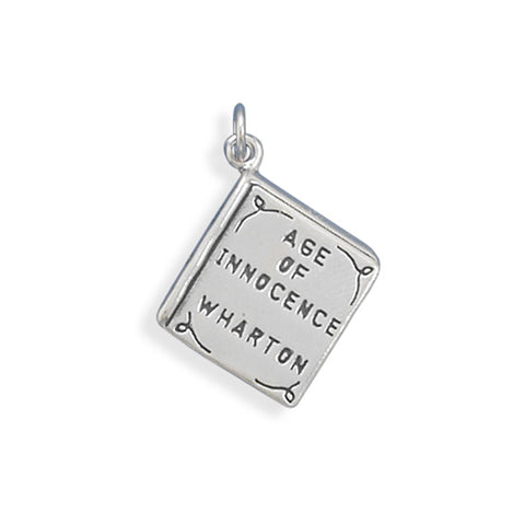 Age of Innocence Book Charm Sterling Silver