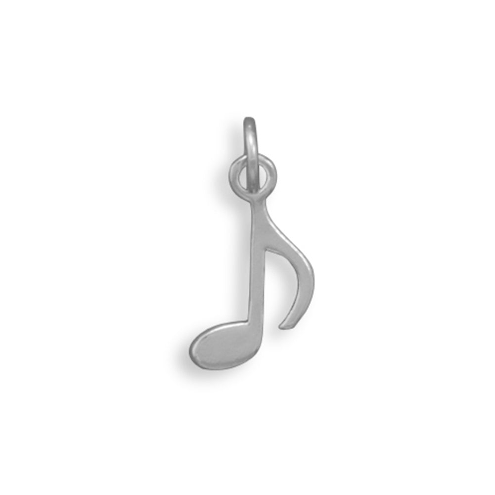 Music 8th Eighth Note Charm Sterling Silver - Made in the USA