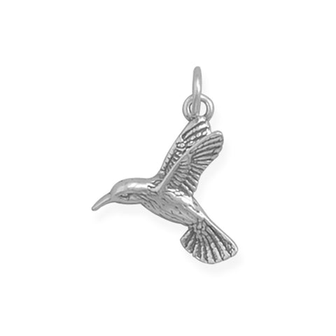 Hummingbird Charm Sterling Silver, Made in the USA