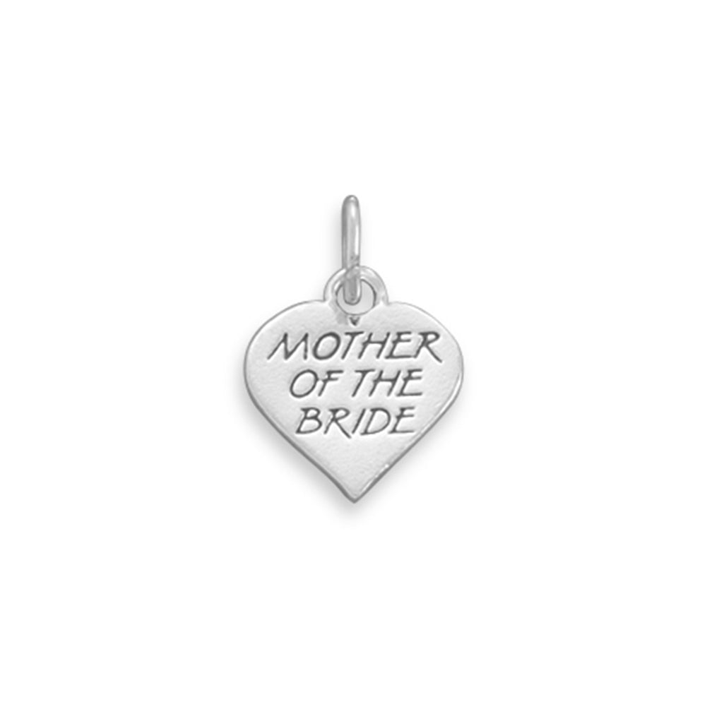 Mother of the Bride Charm Sterling Silver Wedding Gift, Made in the USA