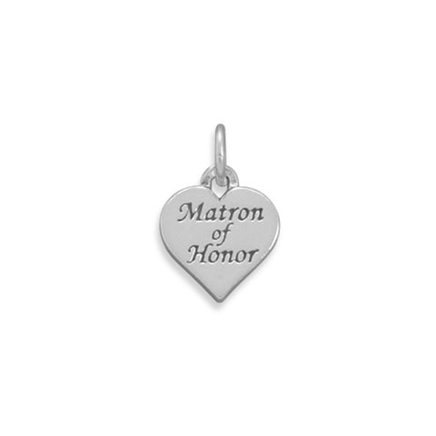 Matron of Honor Charm Bridesmaid Gift, Made in the USA