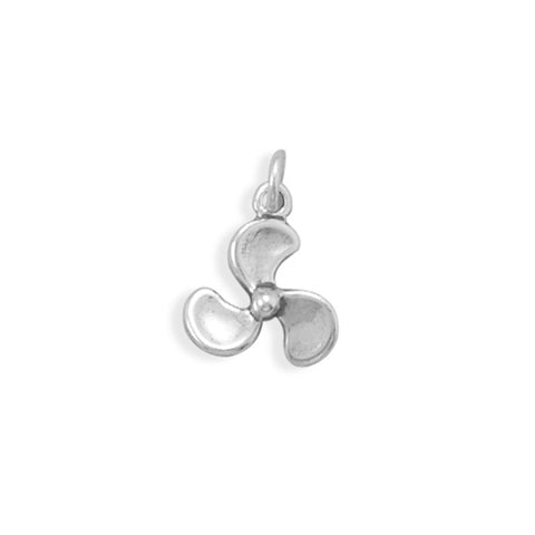 Fan Boat Propeller Charm Sterling Silver