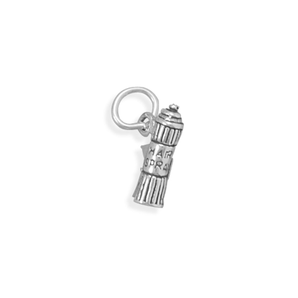 Hair Spray Charm Sterling Silver - Made in the USA