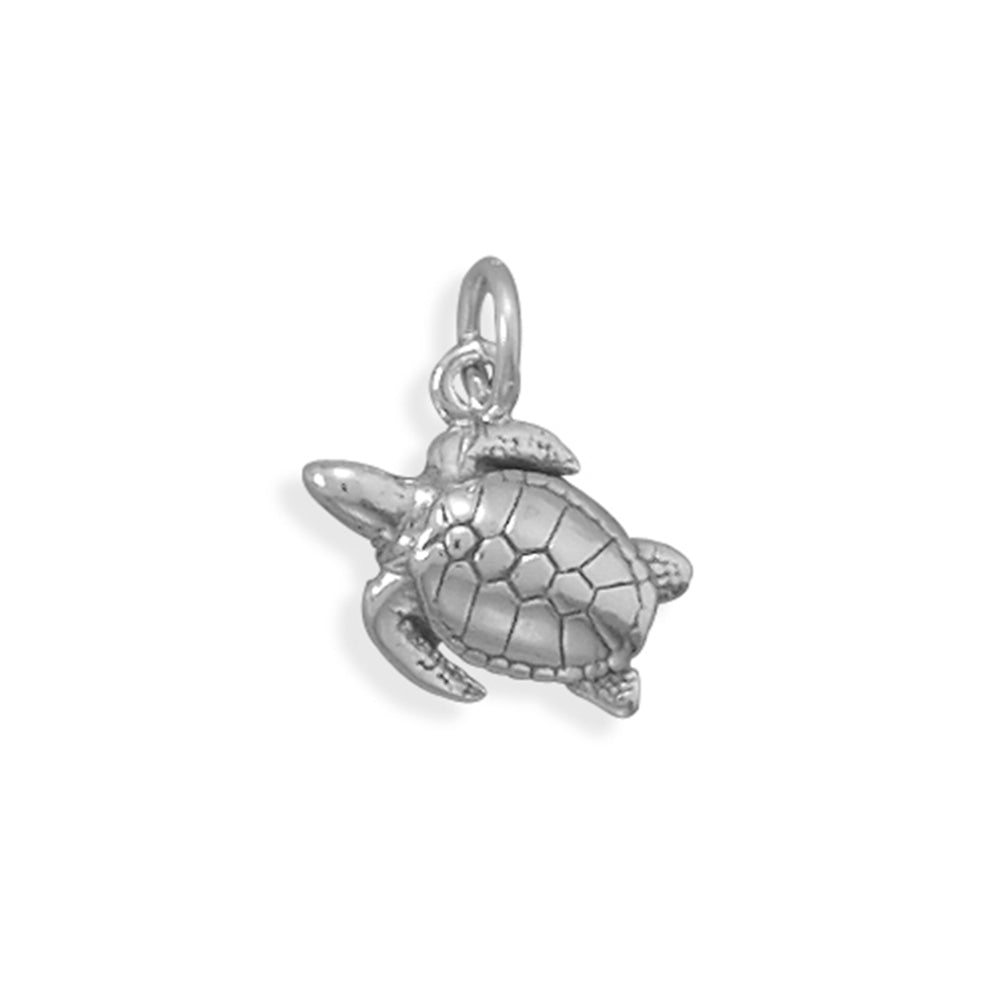 Sea Turtle Charm Sterling Silver - Made in the USA