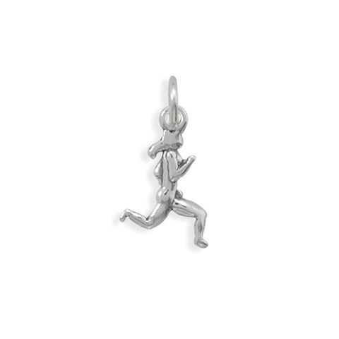 Racer Runner Charm Female Sterling Silver