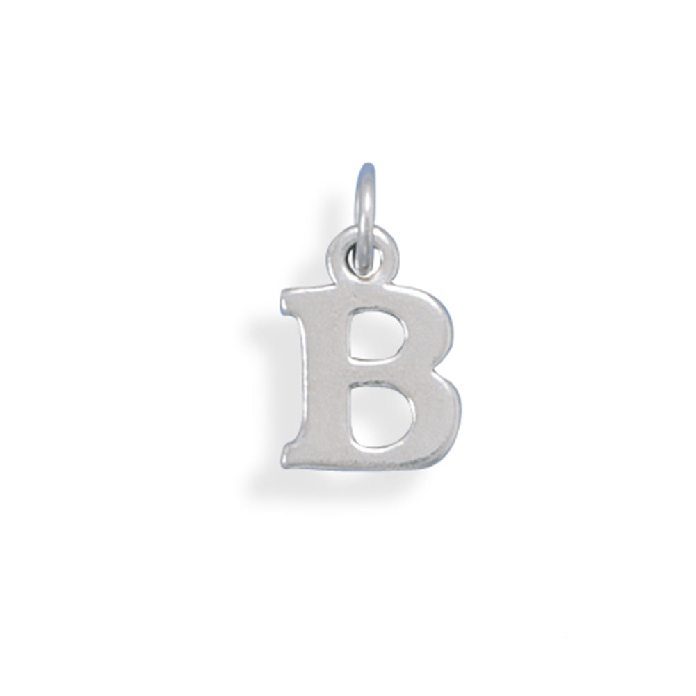 Letter B Charm Sterling Silver - Made in the USA