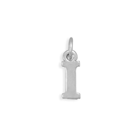 Alphabet Letter I Charm Sterling Silver - Made in the USA