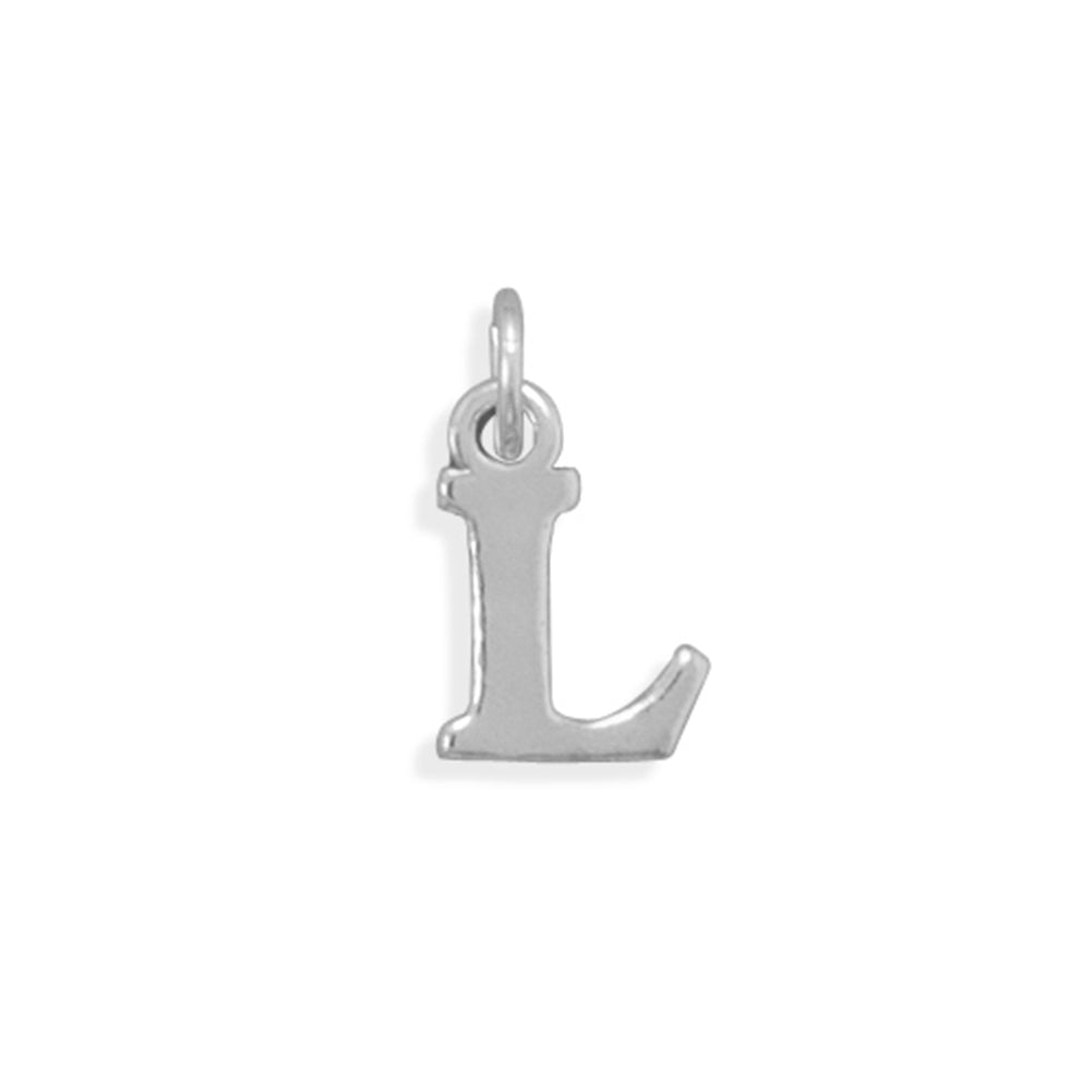 Alphabet Letter L Charm Sterling Silver - Made in the USA
