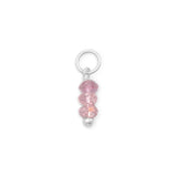 Sterling Silver Pink Tourmaline Bead Charm