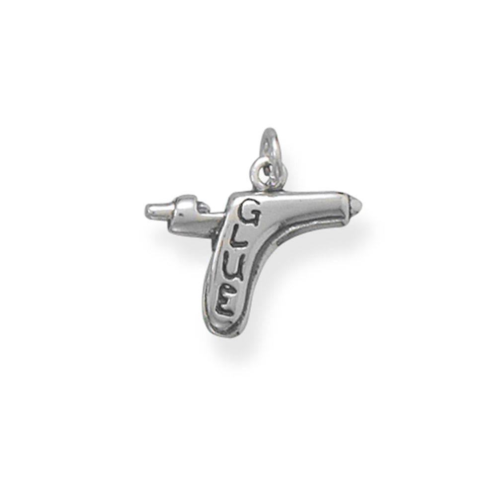 Glue Gun Hobby Charm Sterling Silver