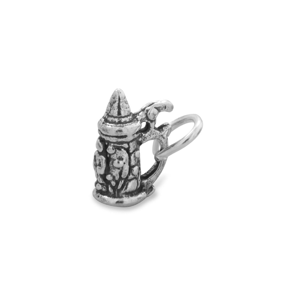 Beer Stein Charm Sterling Silver