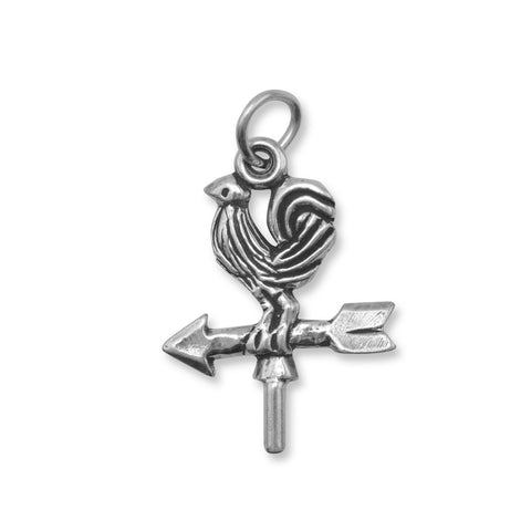 Weather Vane Charm Sterling Silver