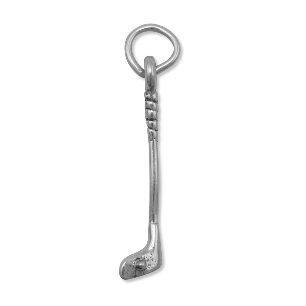 Golf Club Charm Sterling Silver